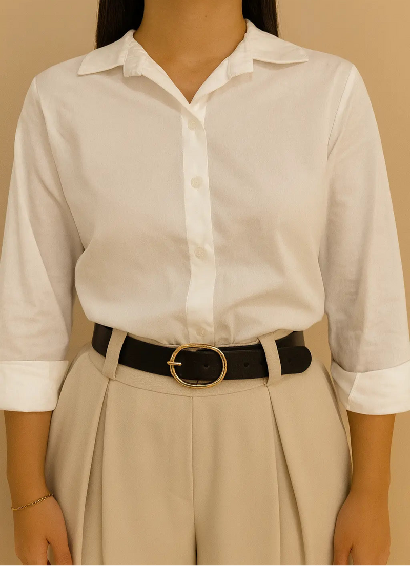 Camisa blanca clásica