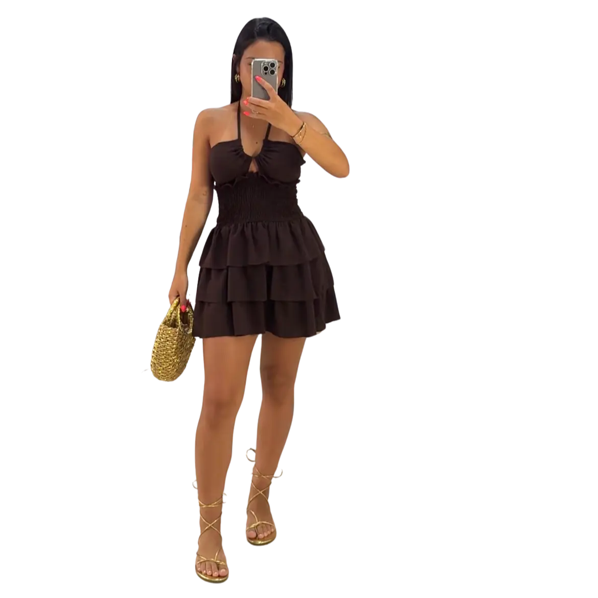 Vestido Siena Marrón Chocolate
