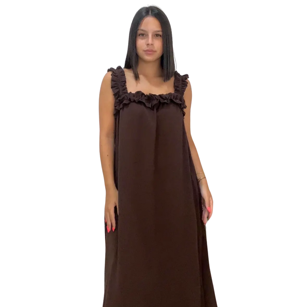 Vestido Granada marrón
