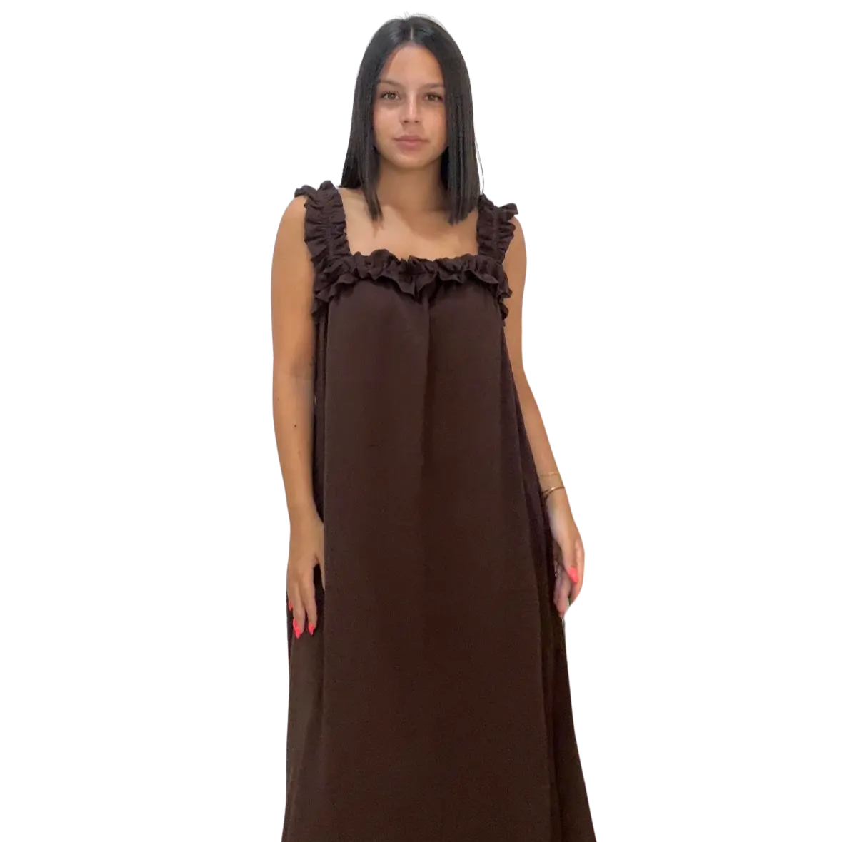 Vestido Granada marrón