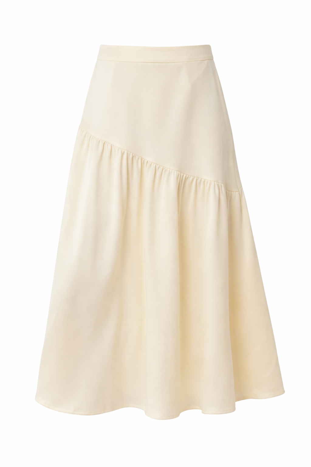 Falda midi fluida