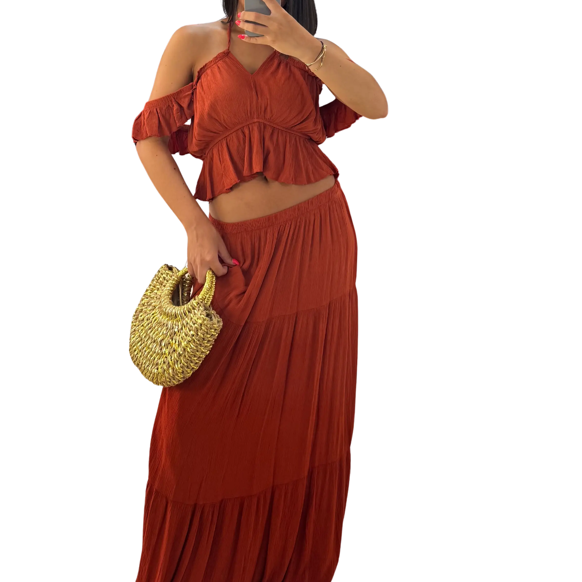 Conjunto Boho Terracota