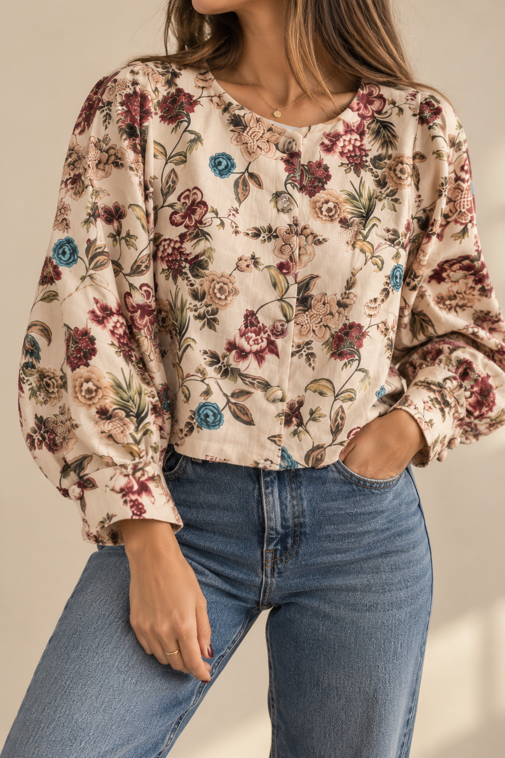 Chaqueta floral