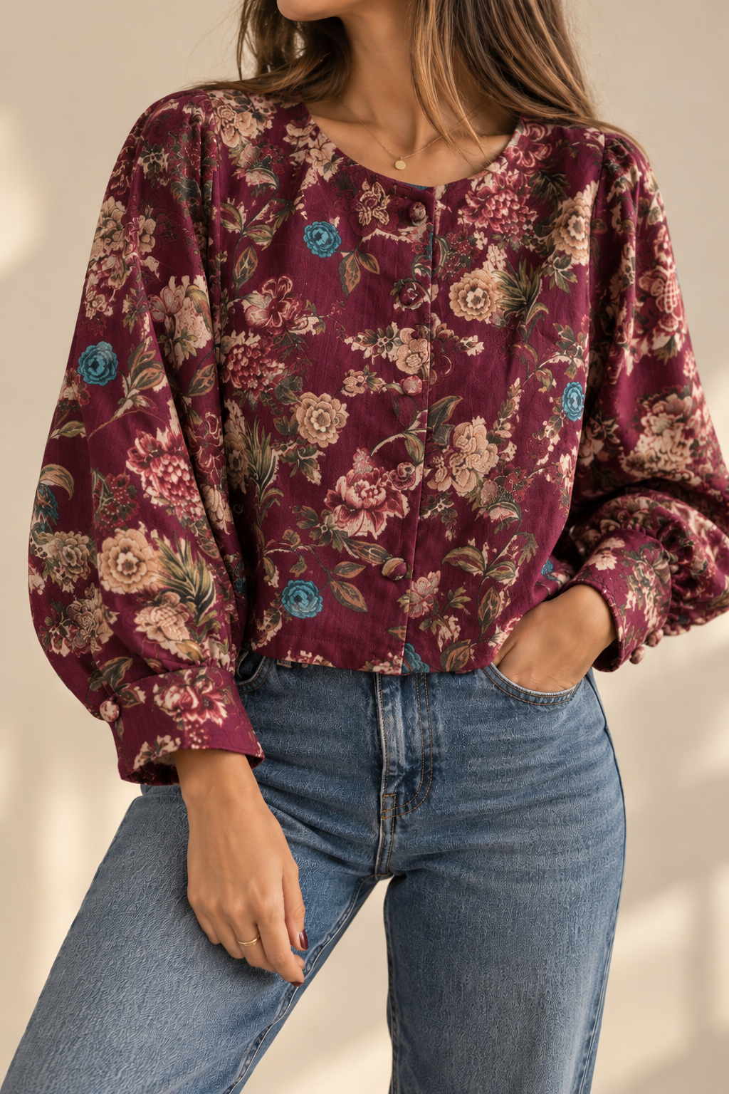 Chaqueta floral
