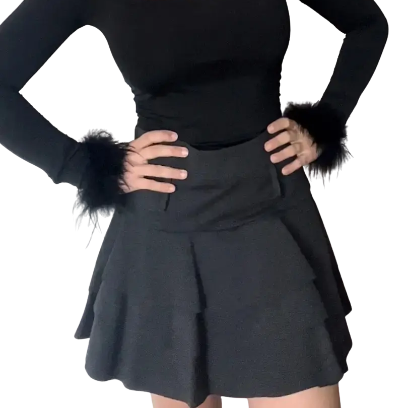 Falda pantalón volantes