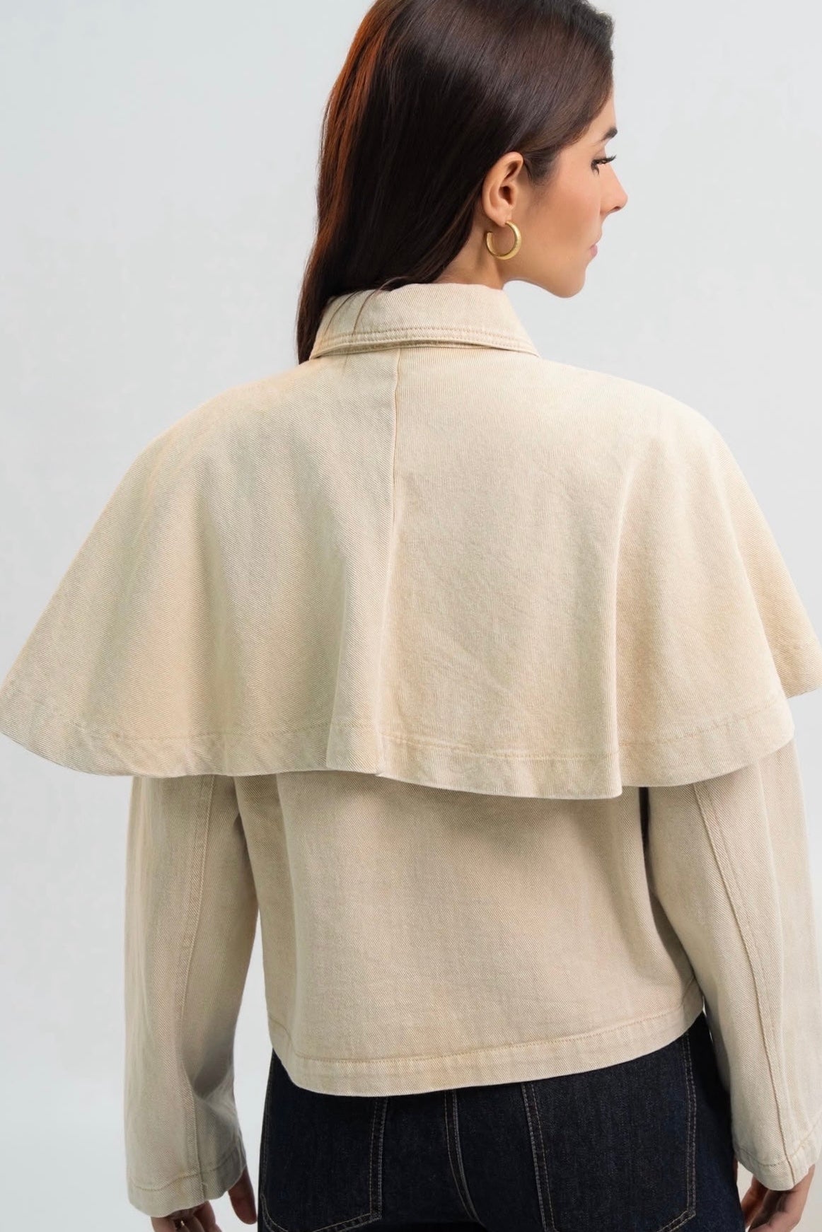 Chaqueta vaquera beige