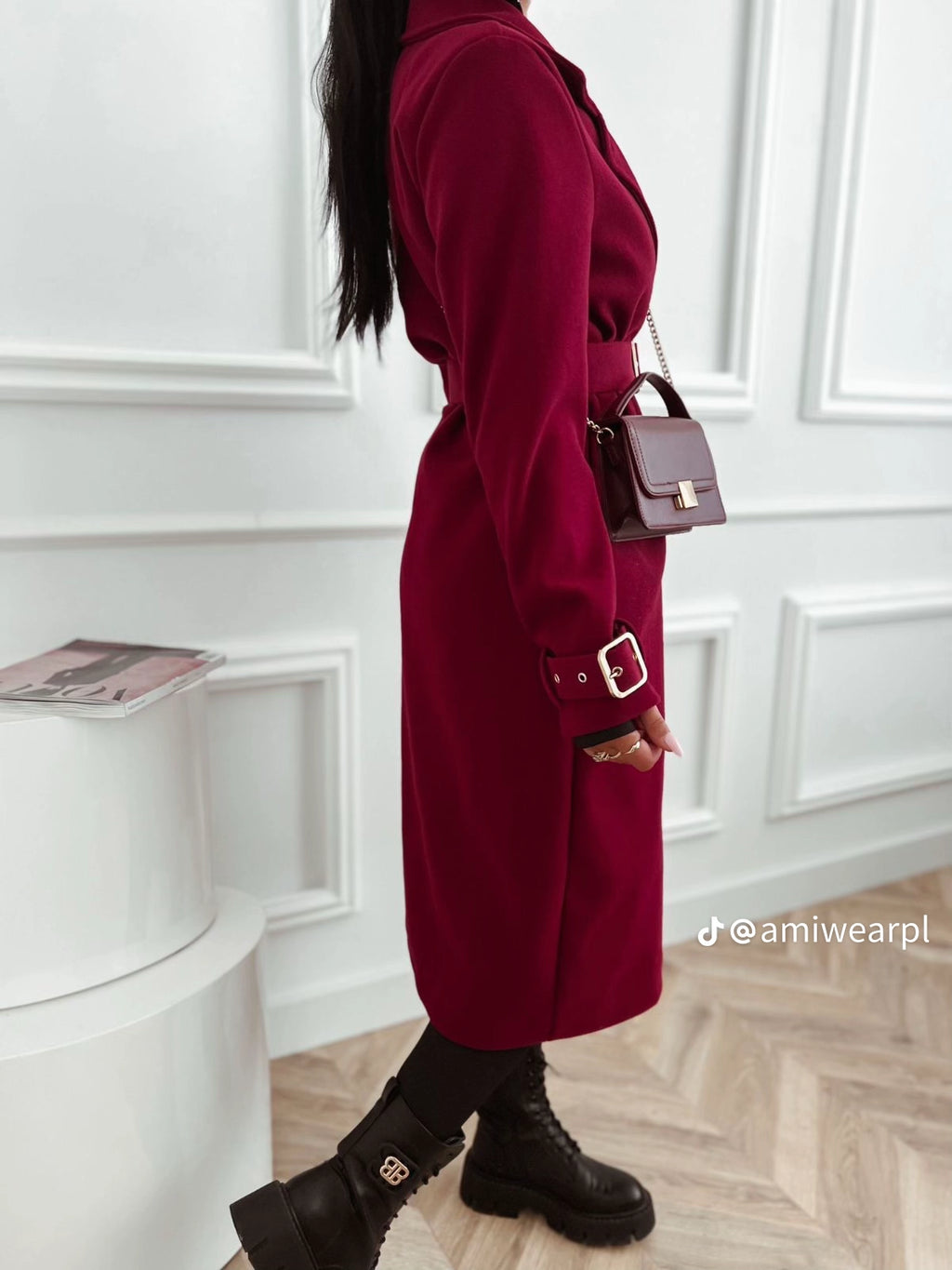 Abrigo de Paño Granate