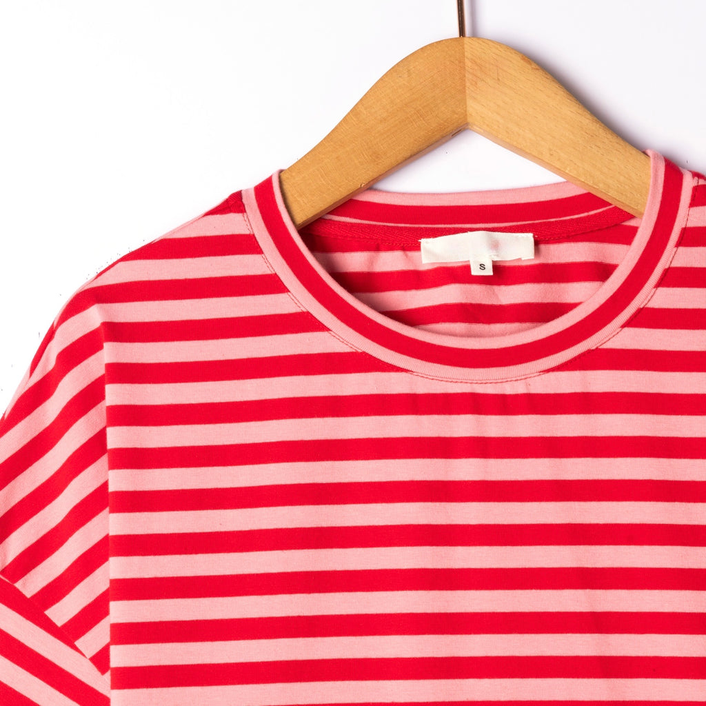 Camiseta Corazón Rayas