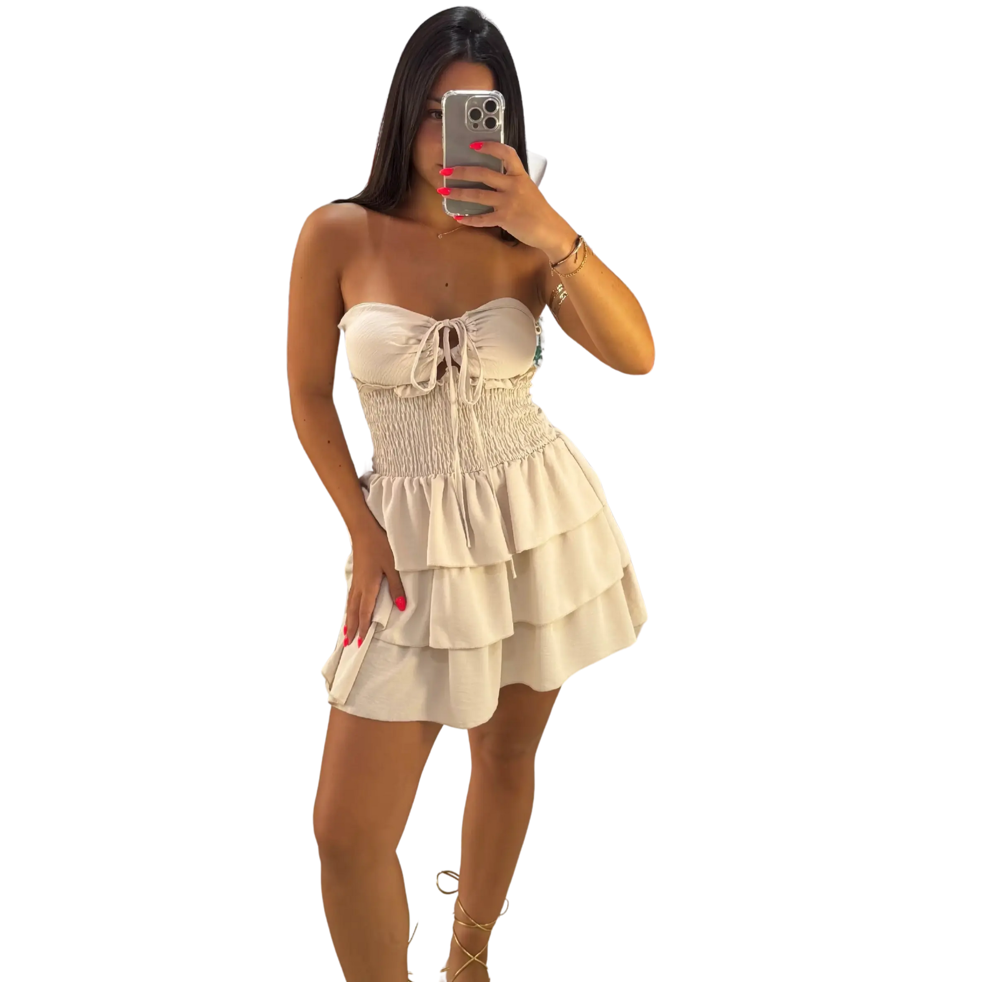Vestido Siena Beige