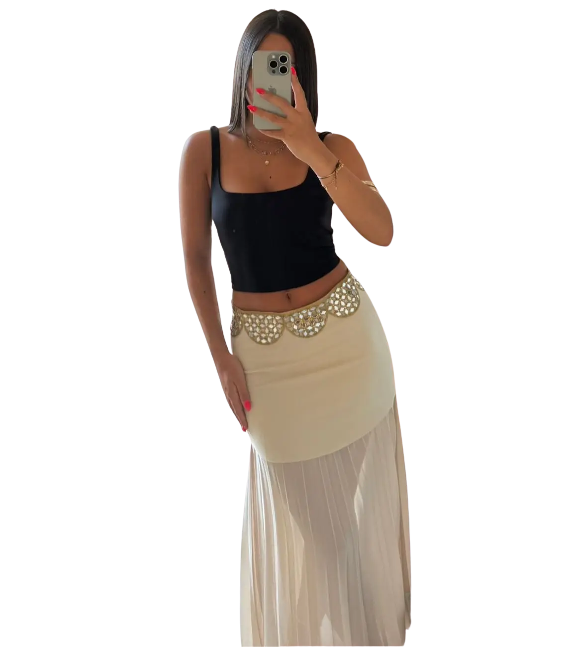 Falda Brisa Beige