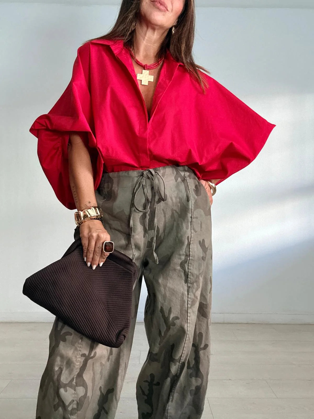 Camisa Oversize Rojo
