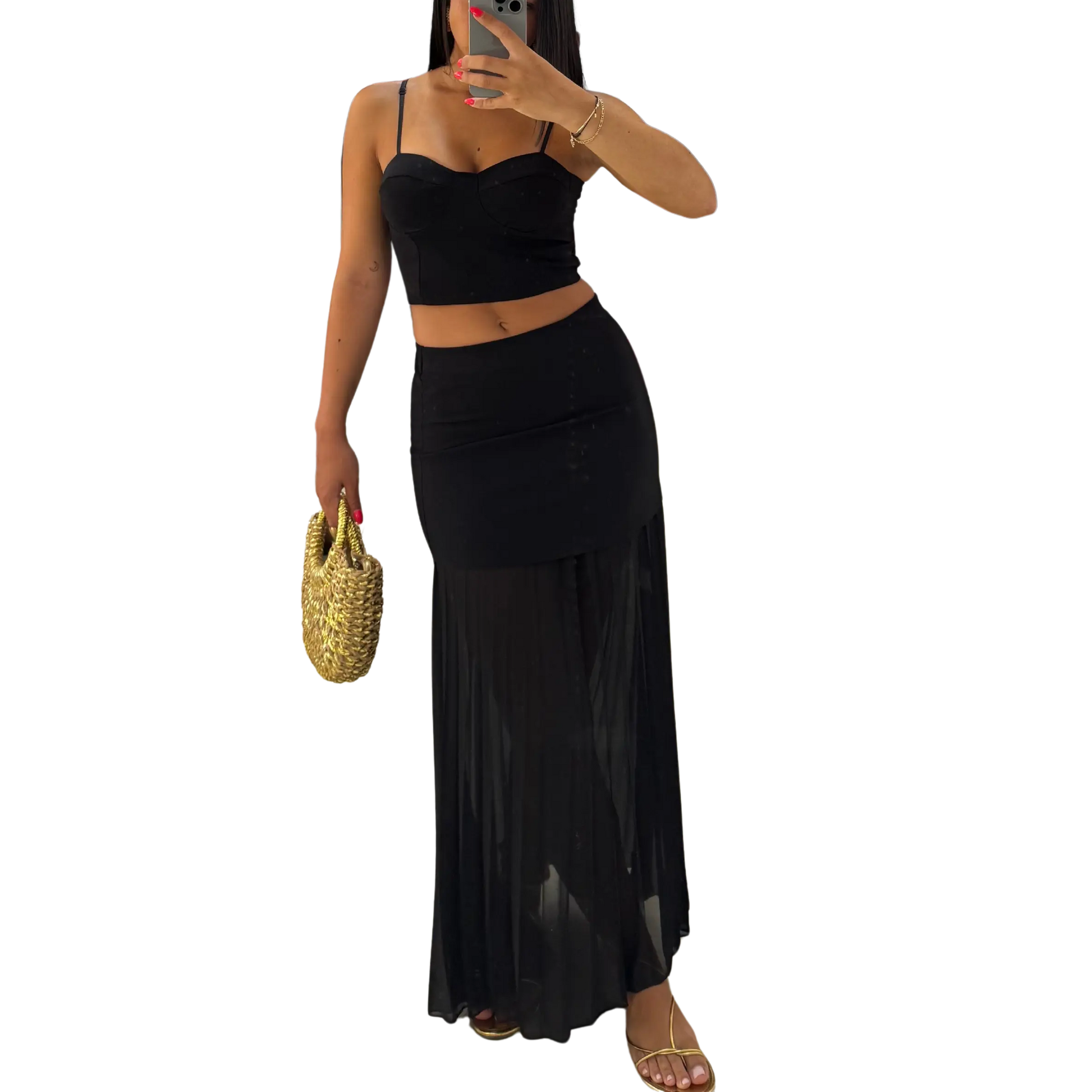 Falda Brisa Negro