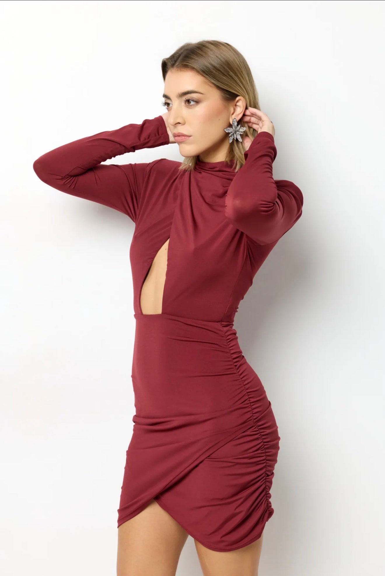 Vestido Maria Granate