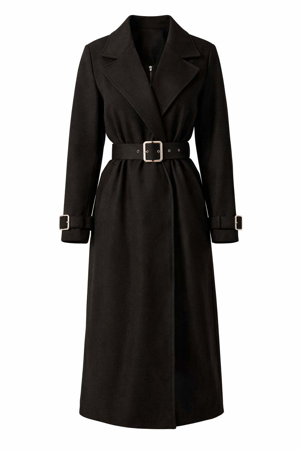 Abrigo de Paño Negro