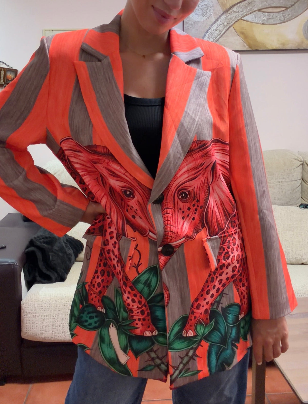 Blazer rayas elefante