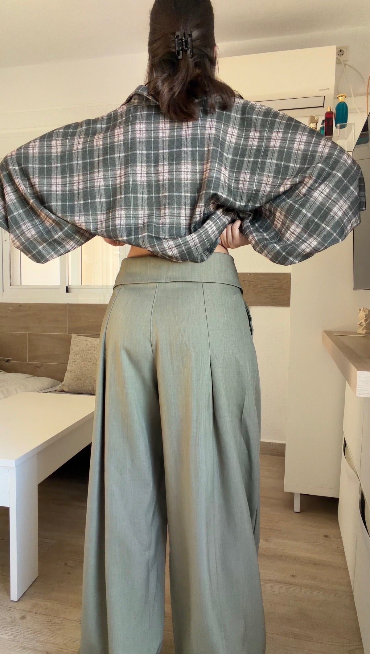 Pantalón Doblez Verde