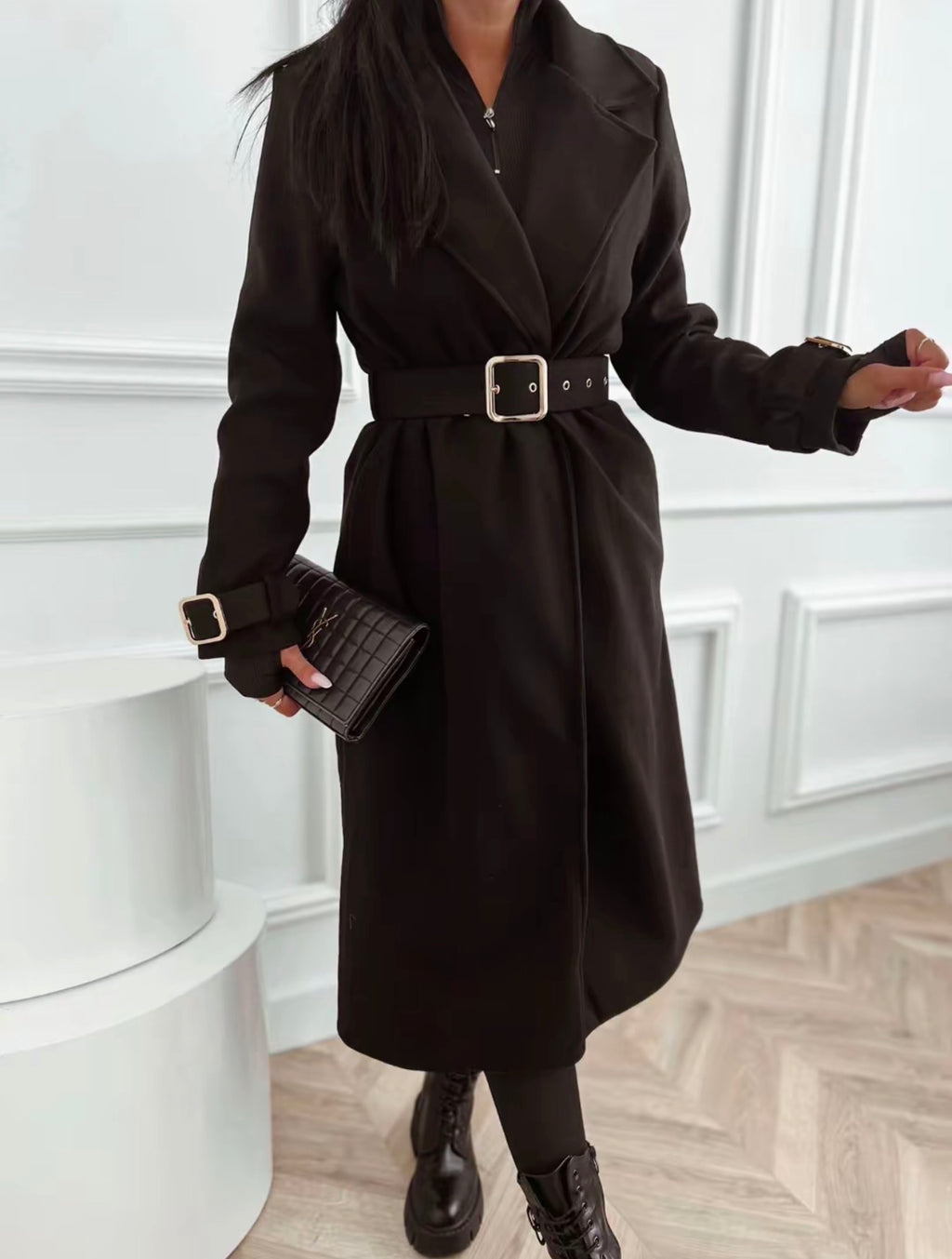 Abrigo de Paño Negro