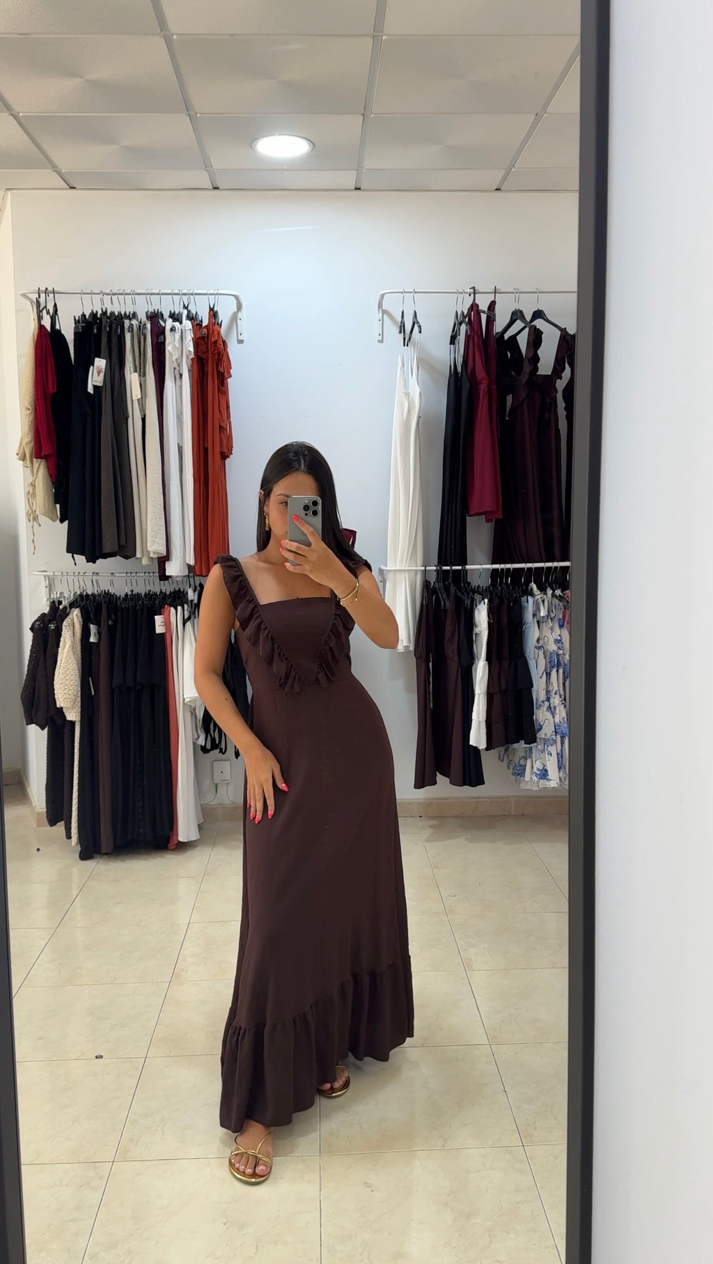 Vestido Julieta Marrón