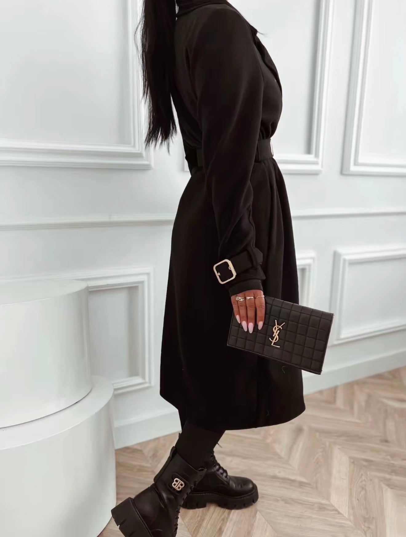 Abrigo de Paño Negro