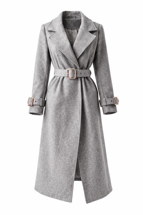 Abrigo de Paño Gris