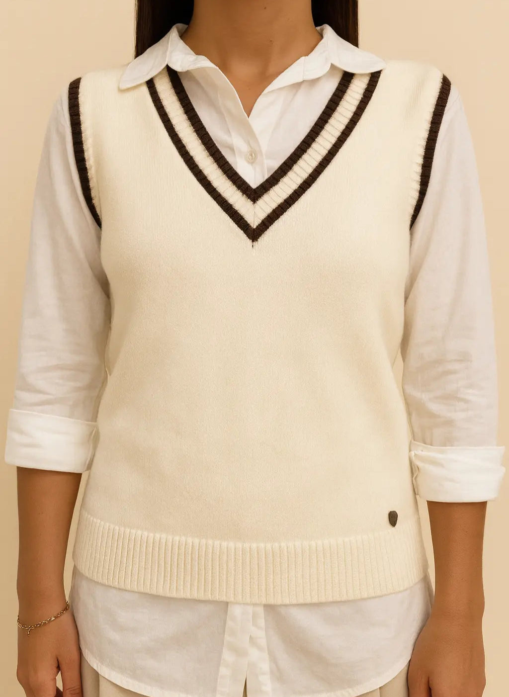 Chaleco Blair beige