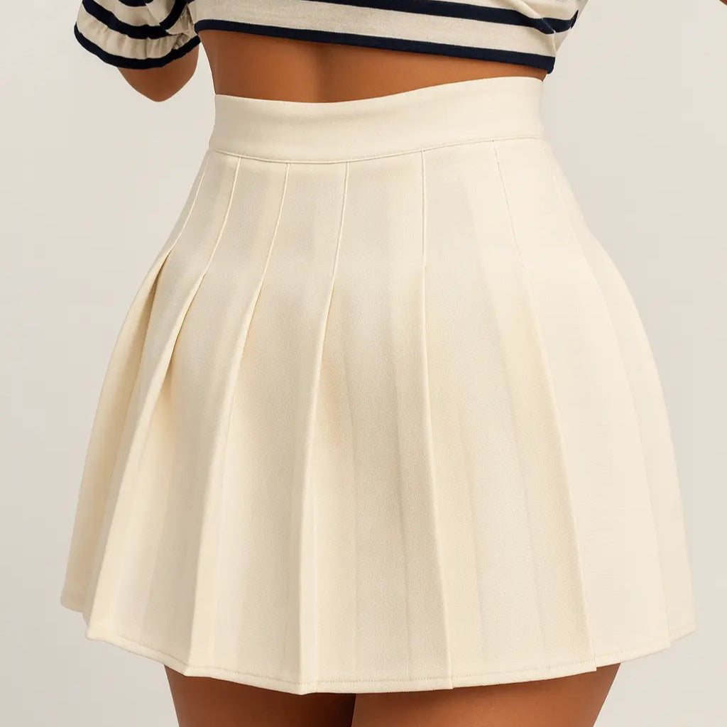Falda Pantalón Preppy Beige