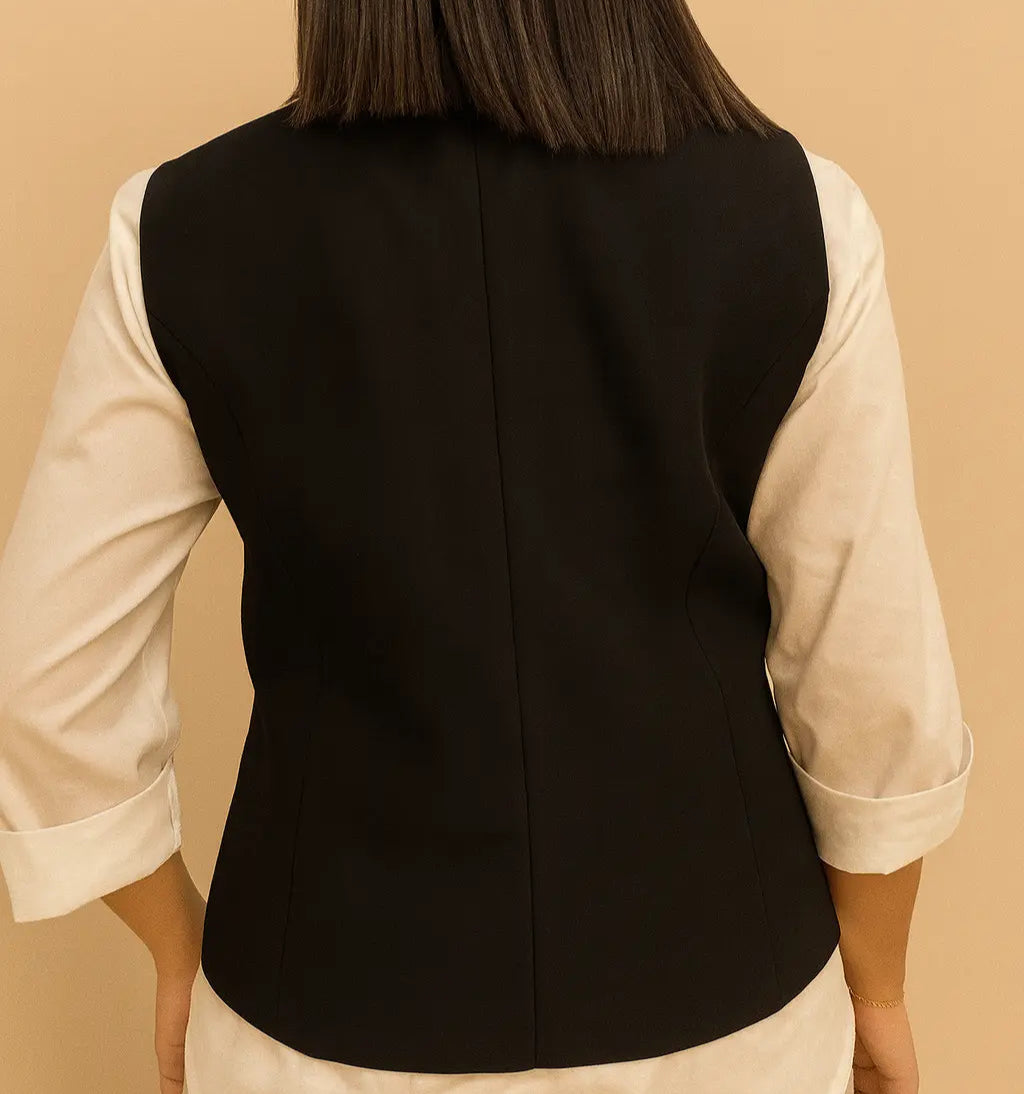 Chaleco traje negro