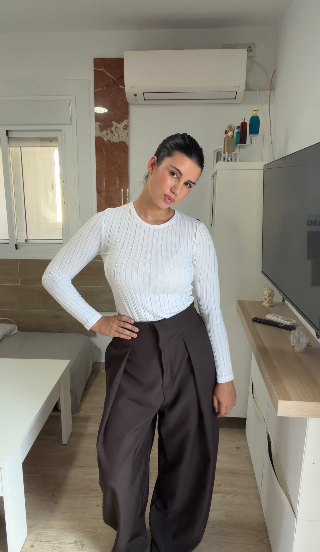 Pantalón Noemí marrón