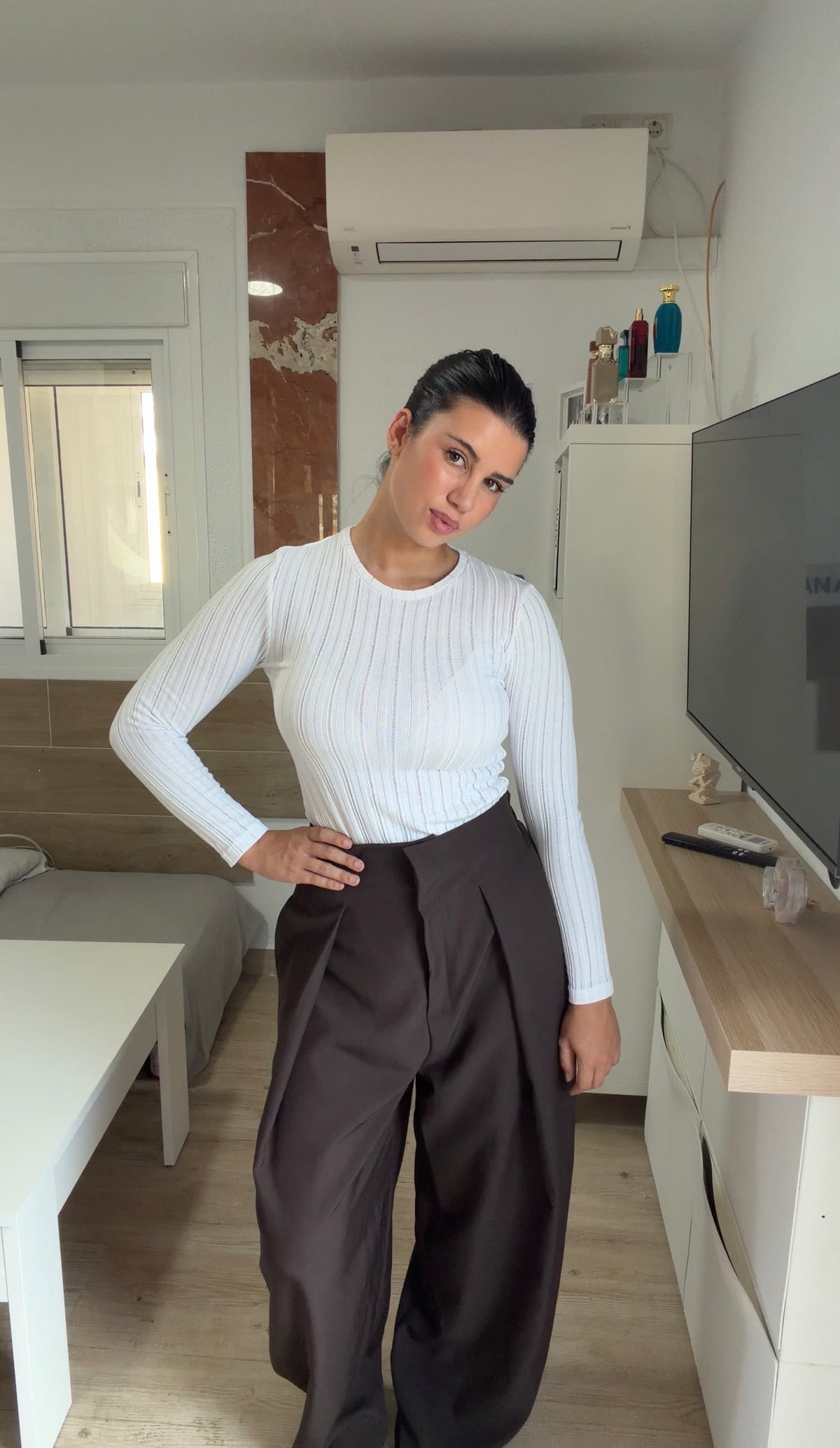Pantalón Noemí marrón