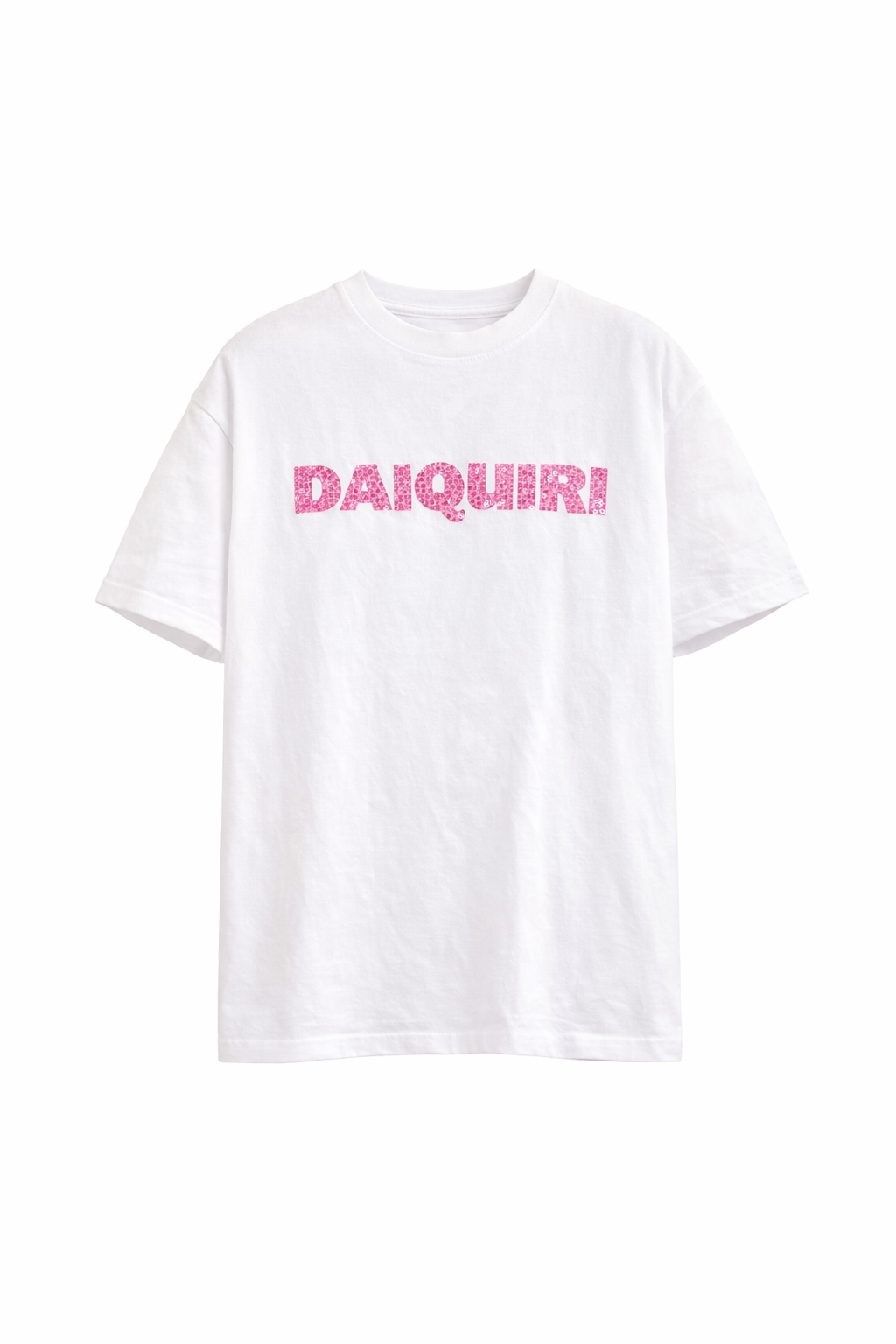 Camiseta con estampado de cóctel