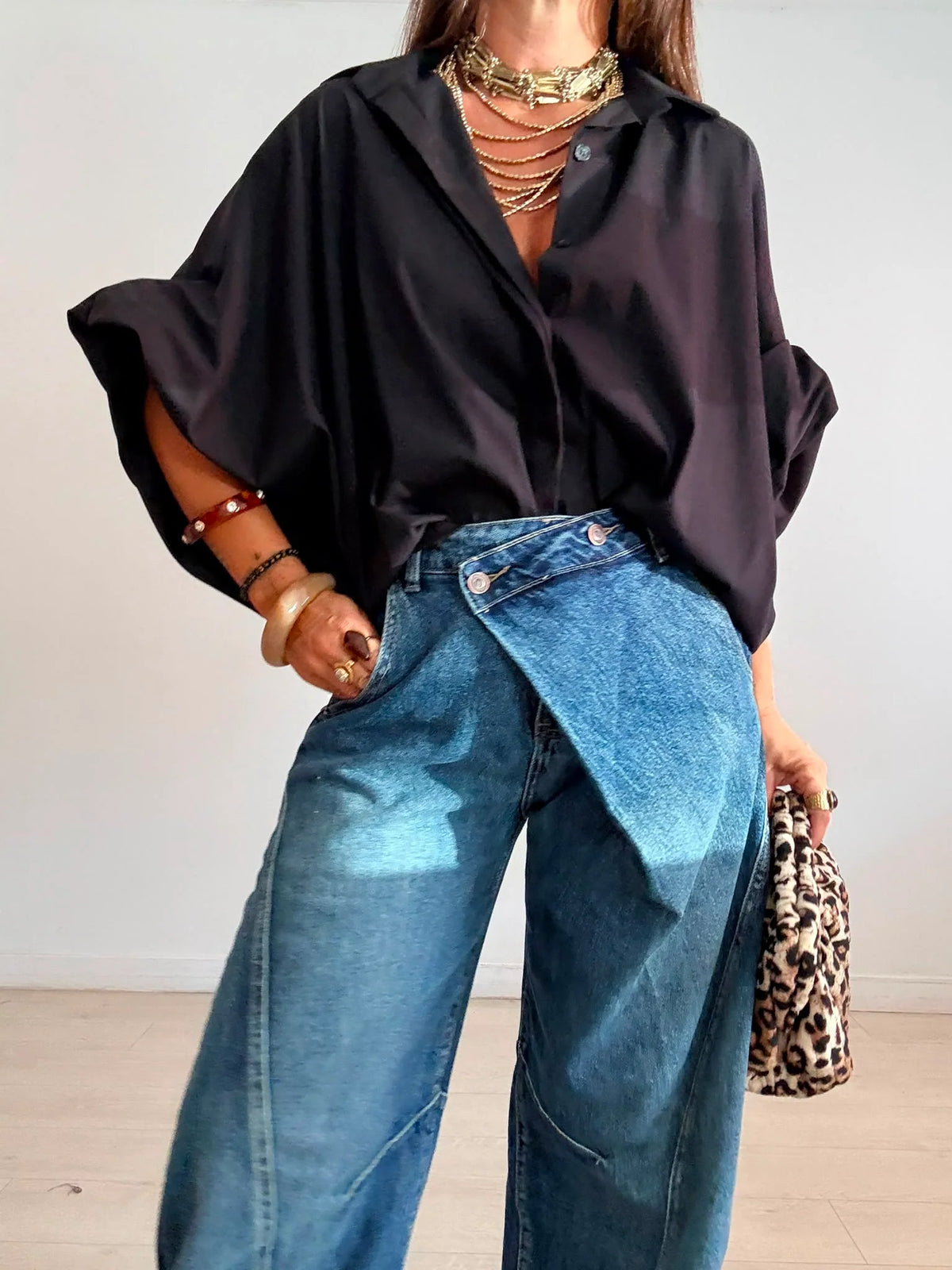 Camisa Oversize Negro