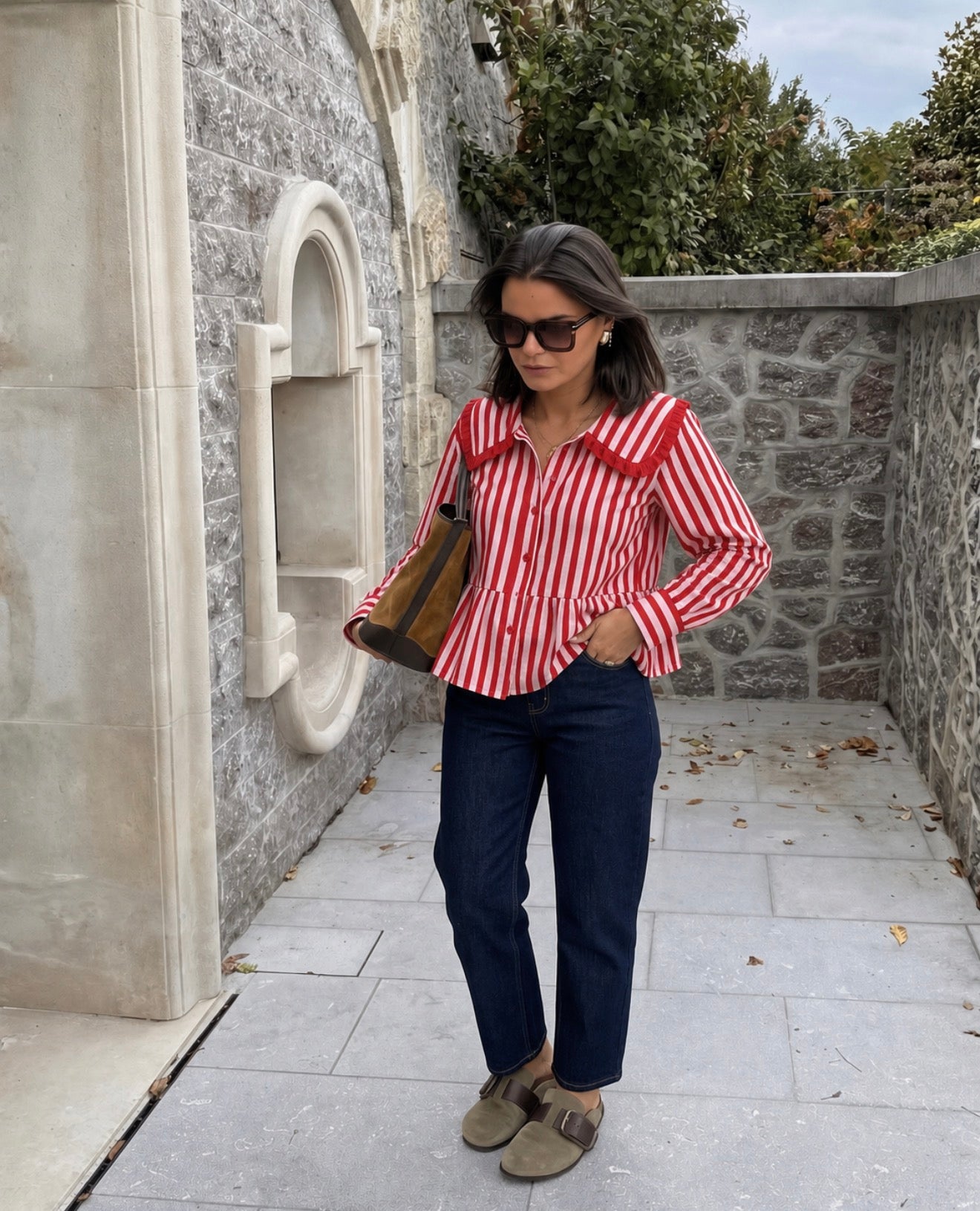 Camisa Rosa y Rojo