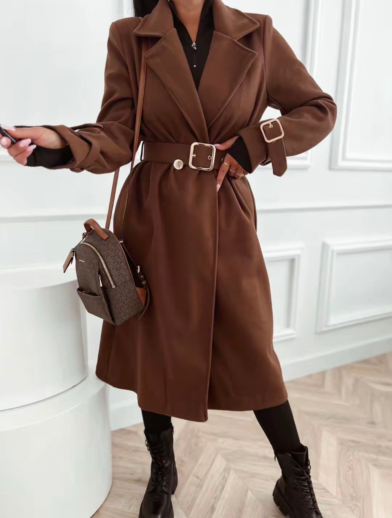 Abrigo de Paño Marrón