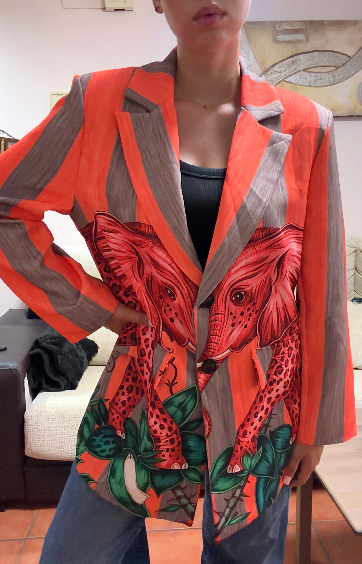 Blazer rayas elefante
