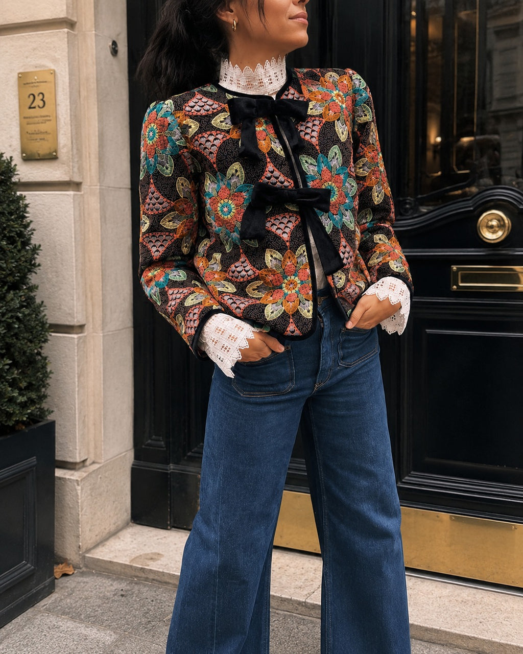 Chaqueta Lazos Flor