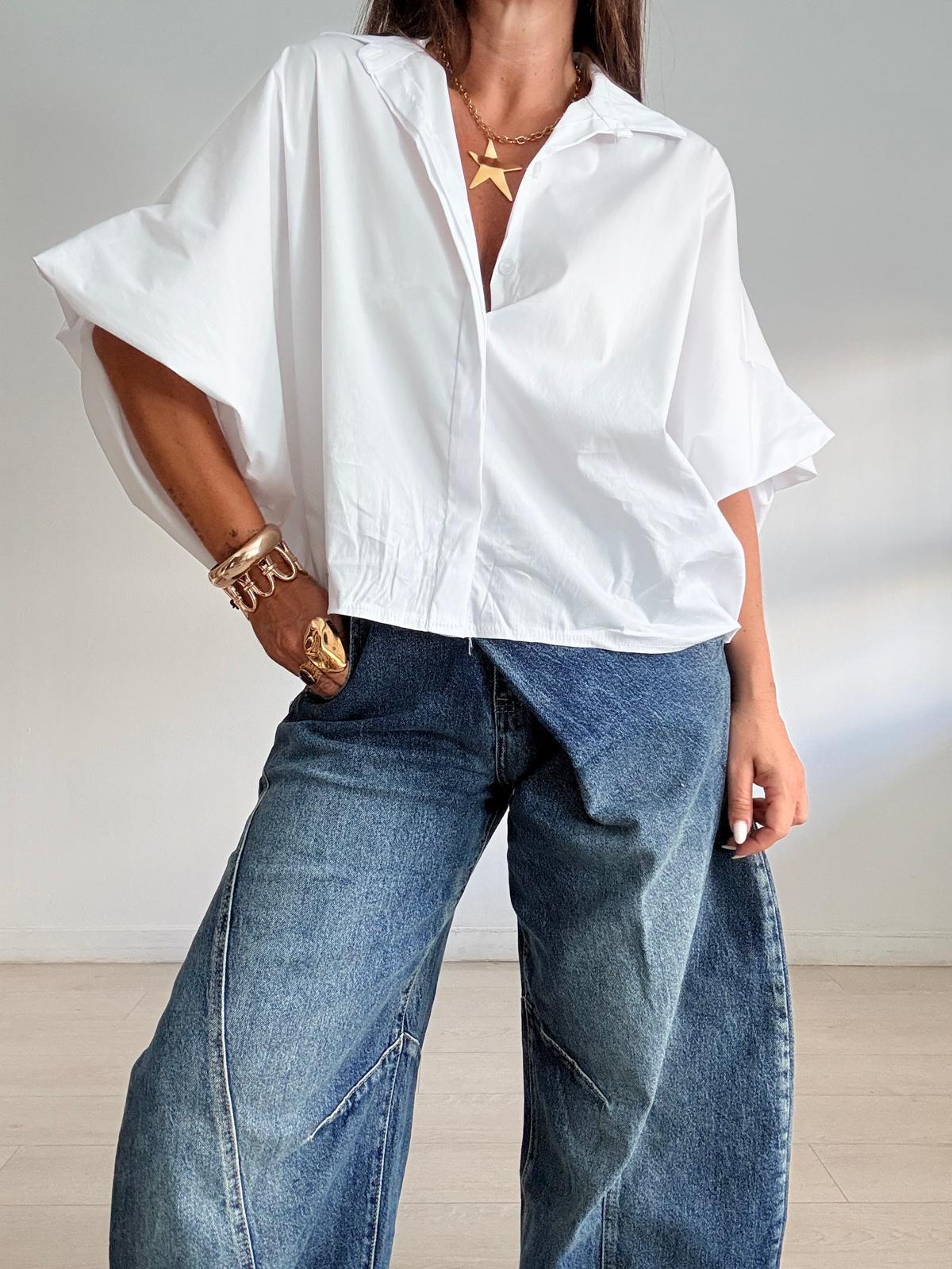 Camisa Oversize Blanco
