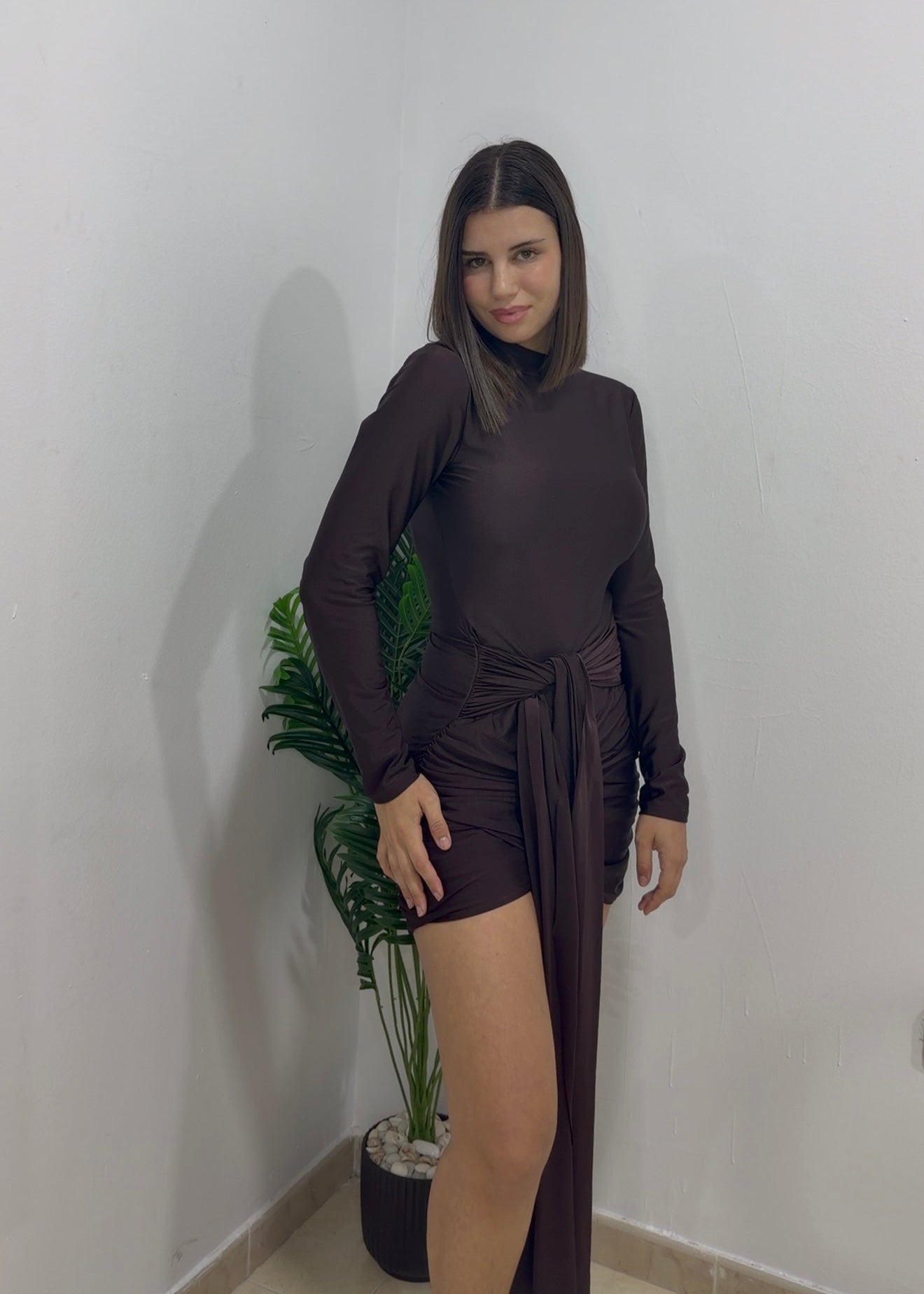 Vestido Paris Marrón