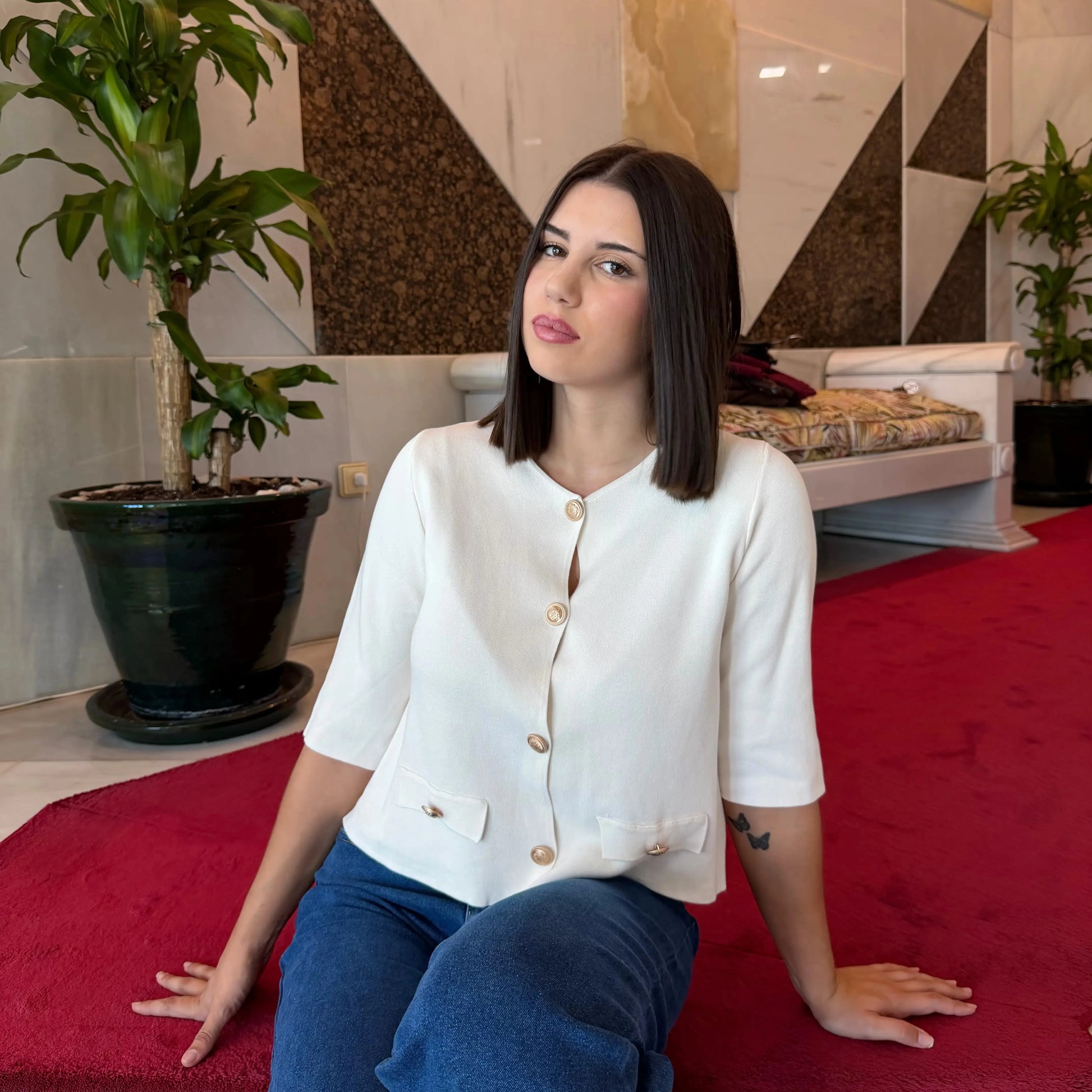 Camiseta Elegancia Crudo