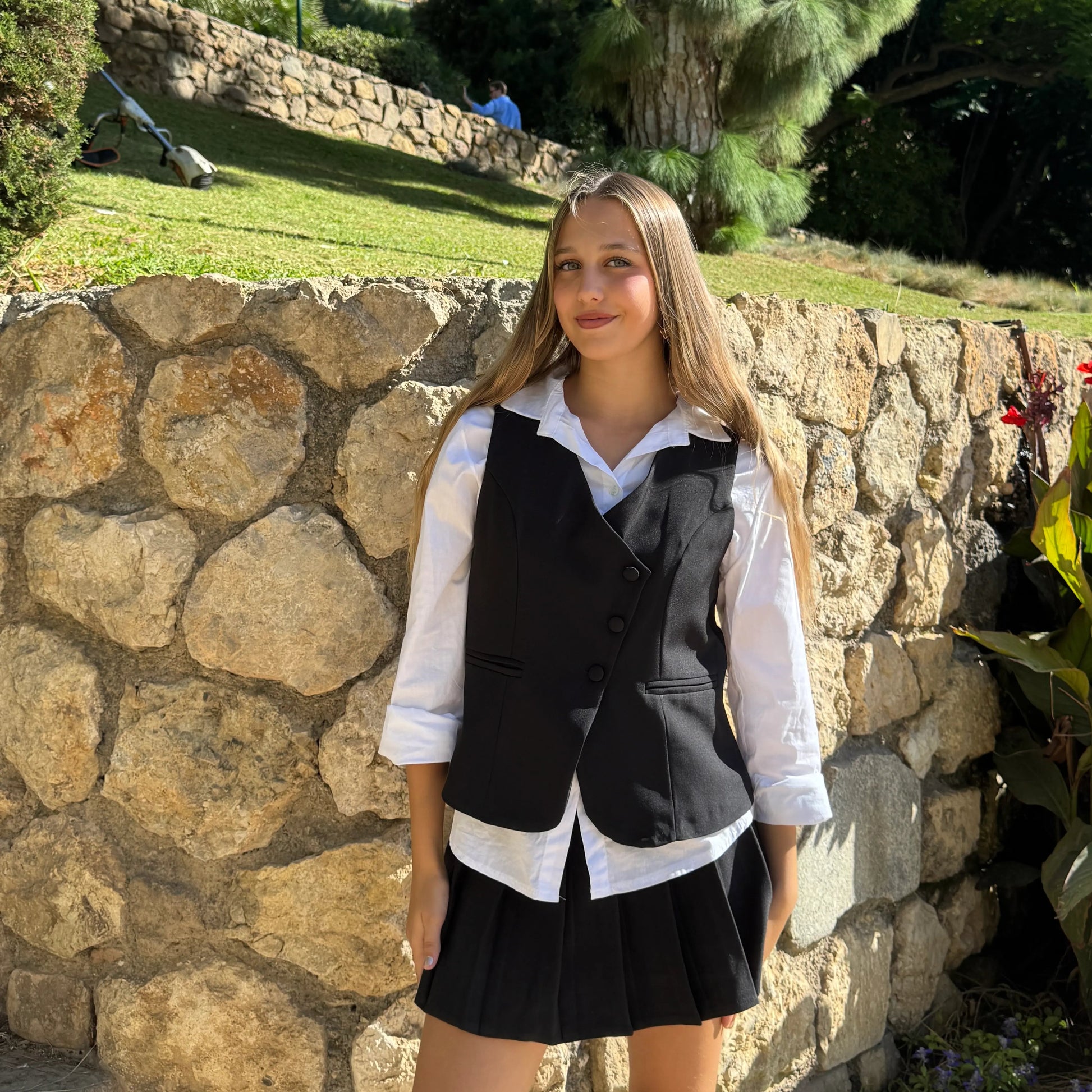 Chaleco traje negro