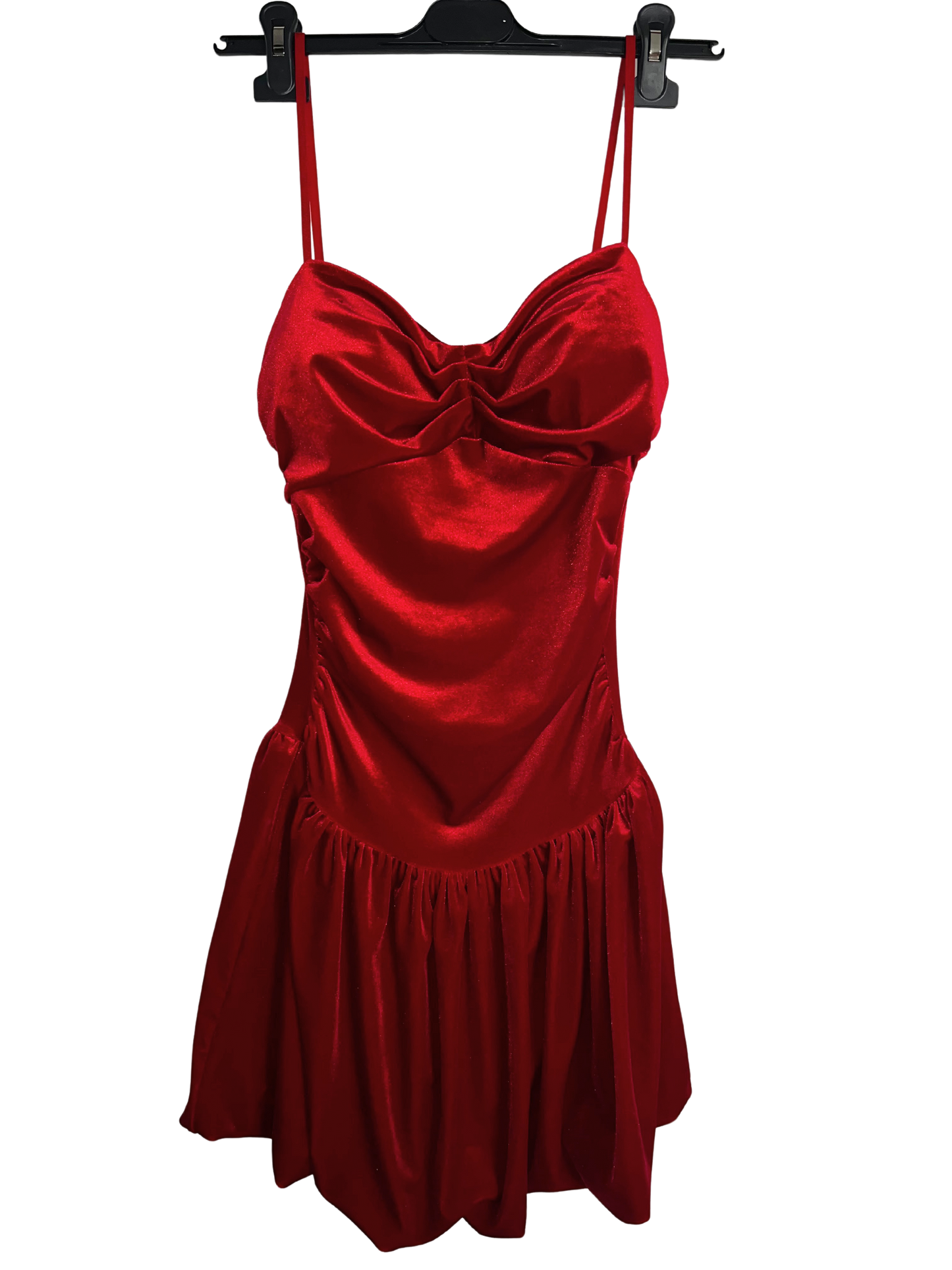 Vestido corto tercio pelo rojo