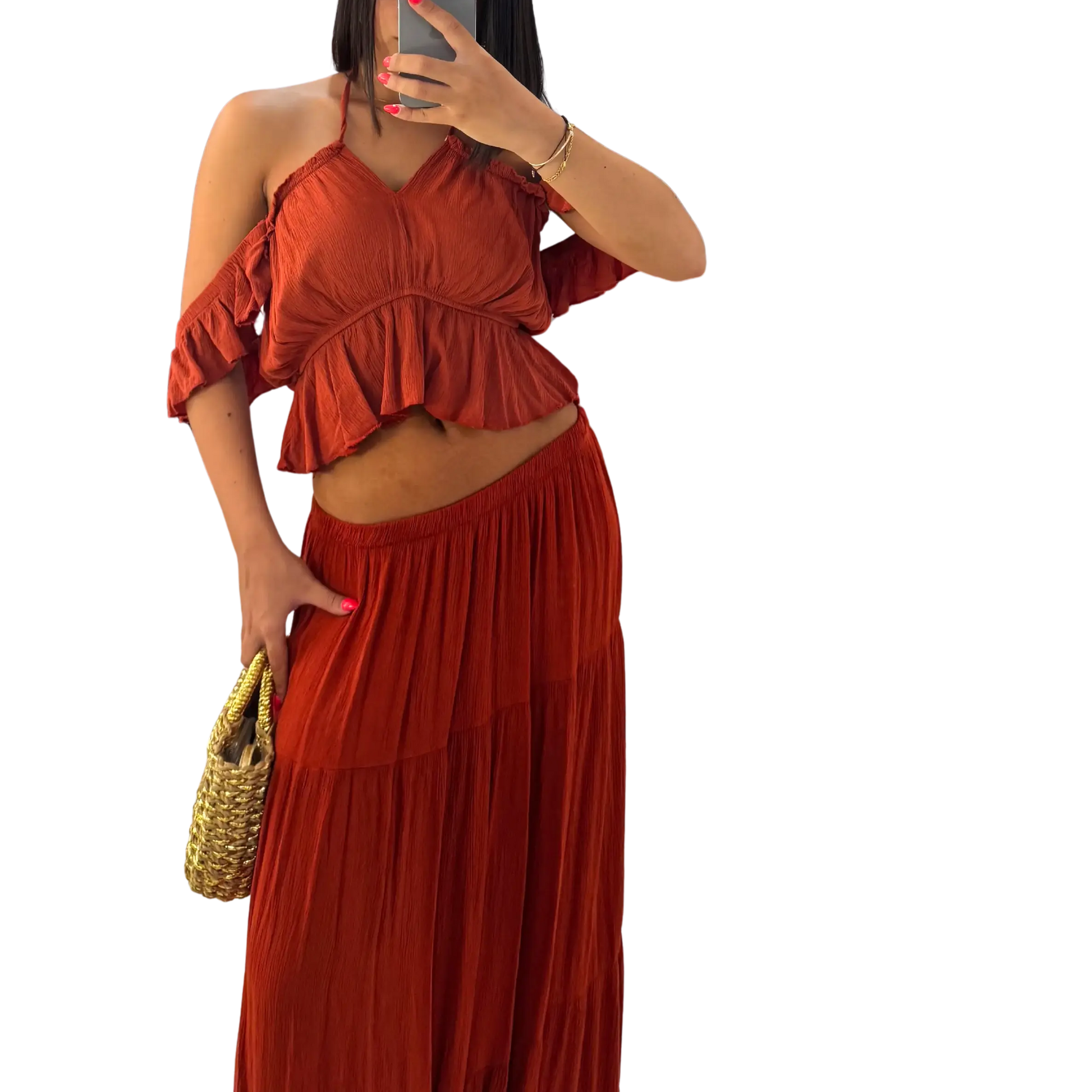 Conjunto Boho Terracota