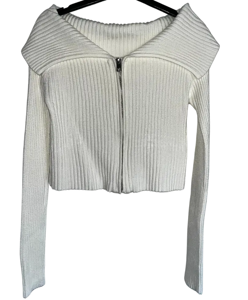 Chaqueta top con cremallera