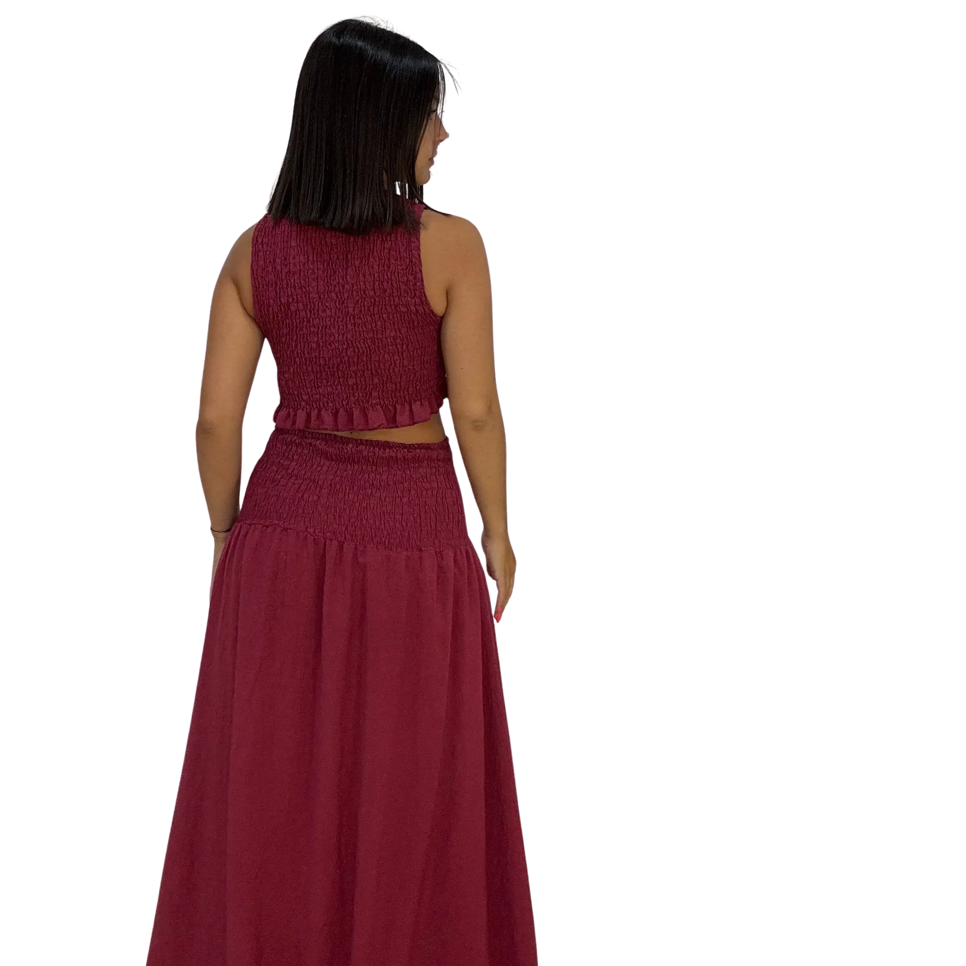 Conjunto Lía granate