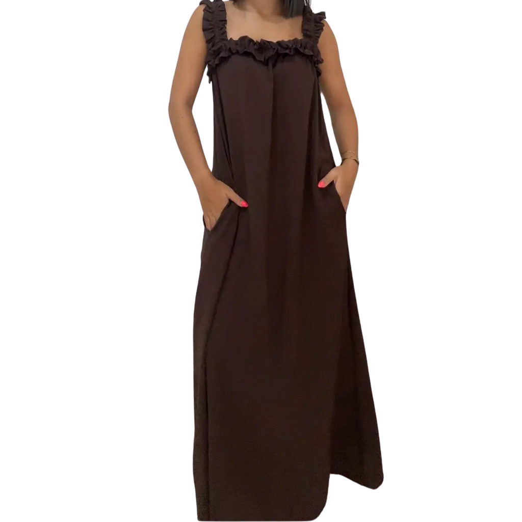 Vestido Granada marrón