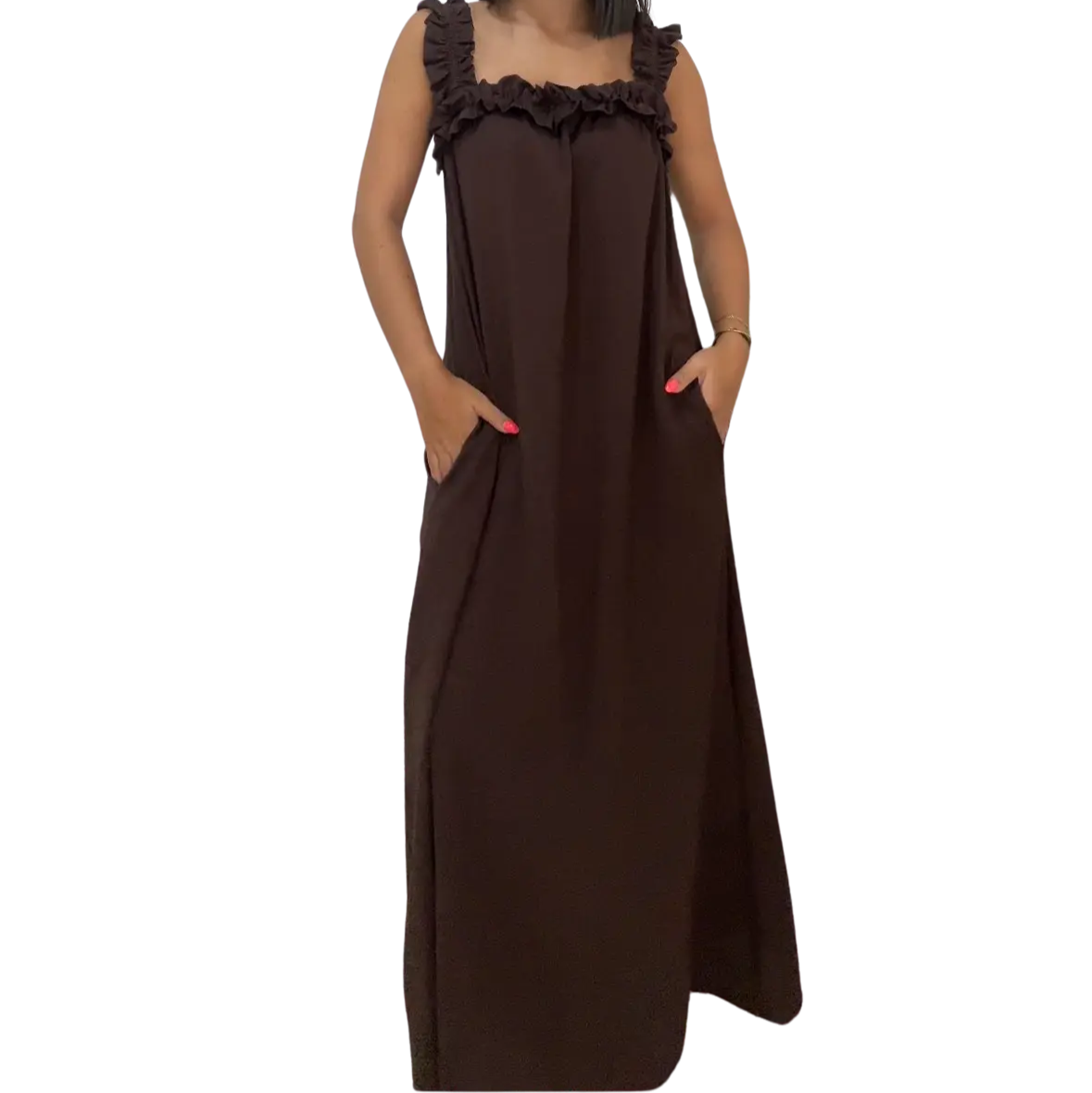 Vestido Granada marrón
