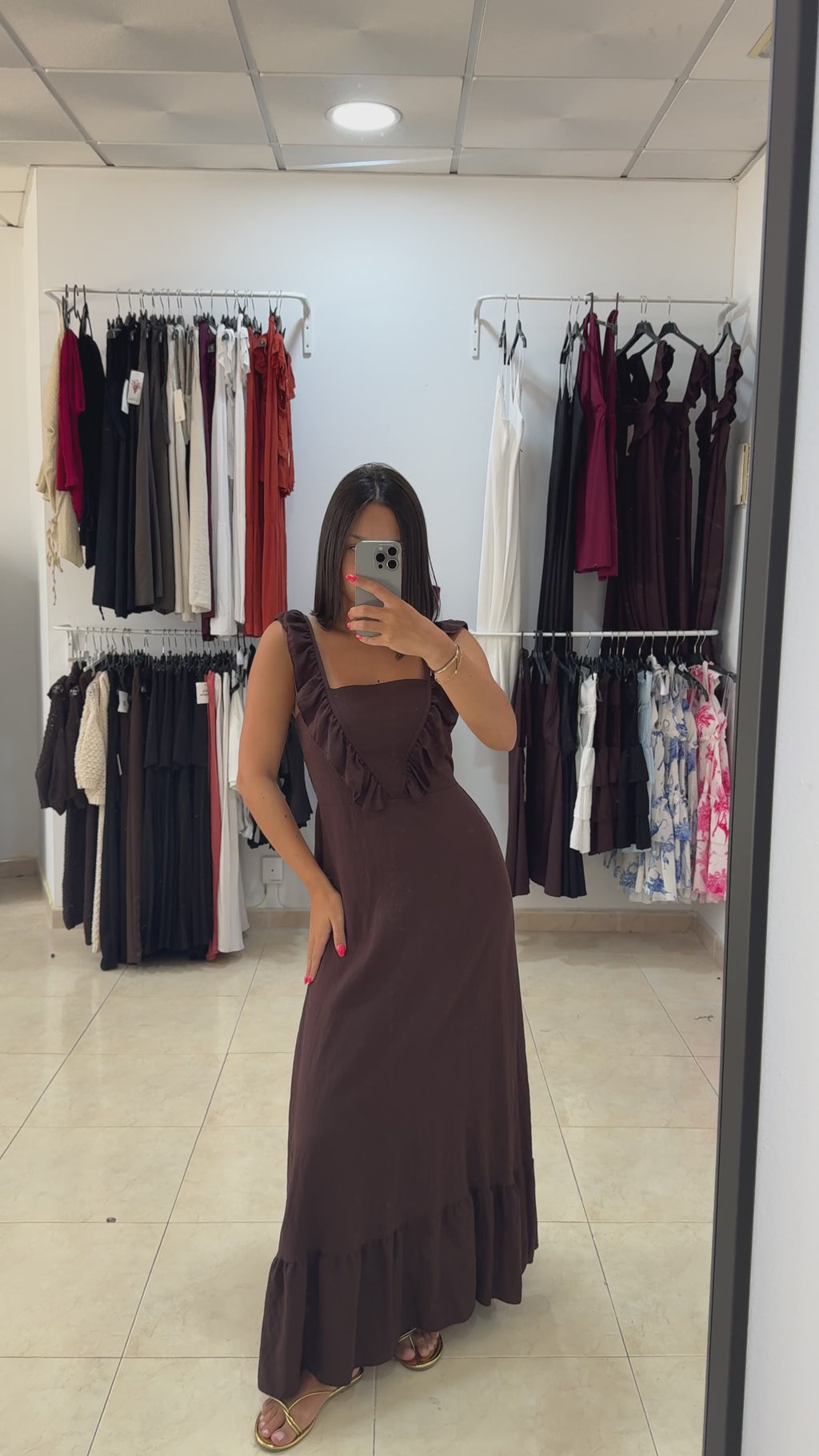 Vestido Julieta Marrón